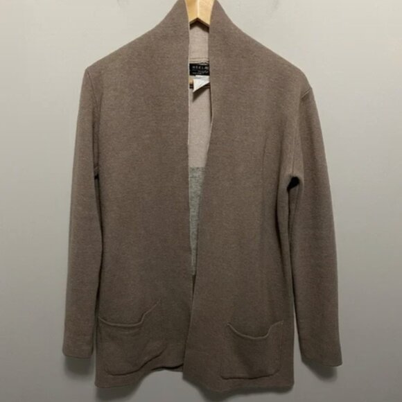 Brand New Womens' Hekla & Co. Cashmere Blend Open-Front Cardigan - Picture 1 of 7